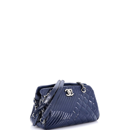 シャネル ココボーイ トートキルティング パテント ミディアム