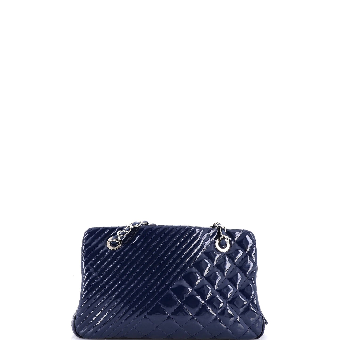 シャネル ココボーイ トートキルティング パテント ミディアム