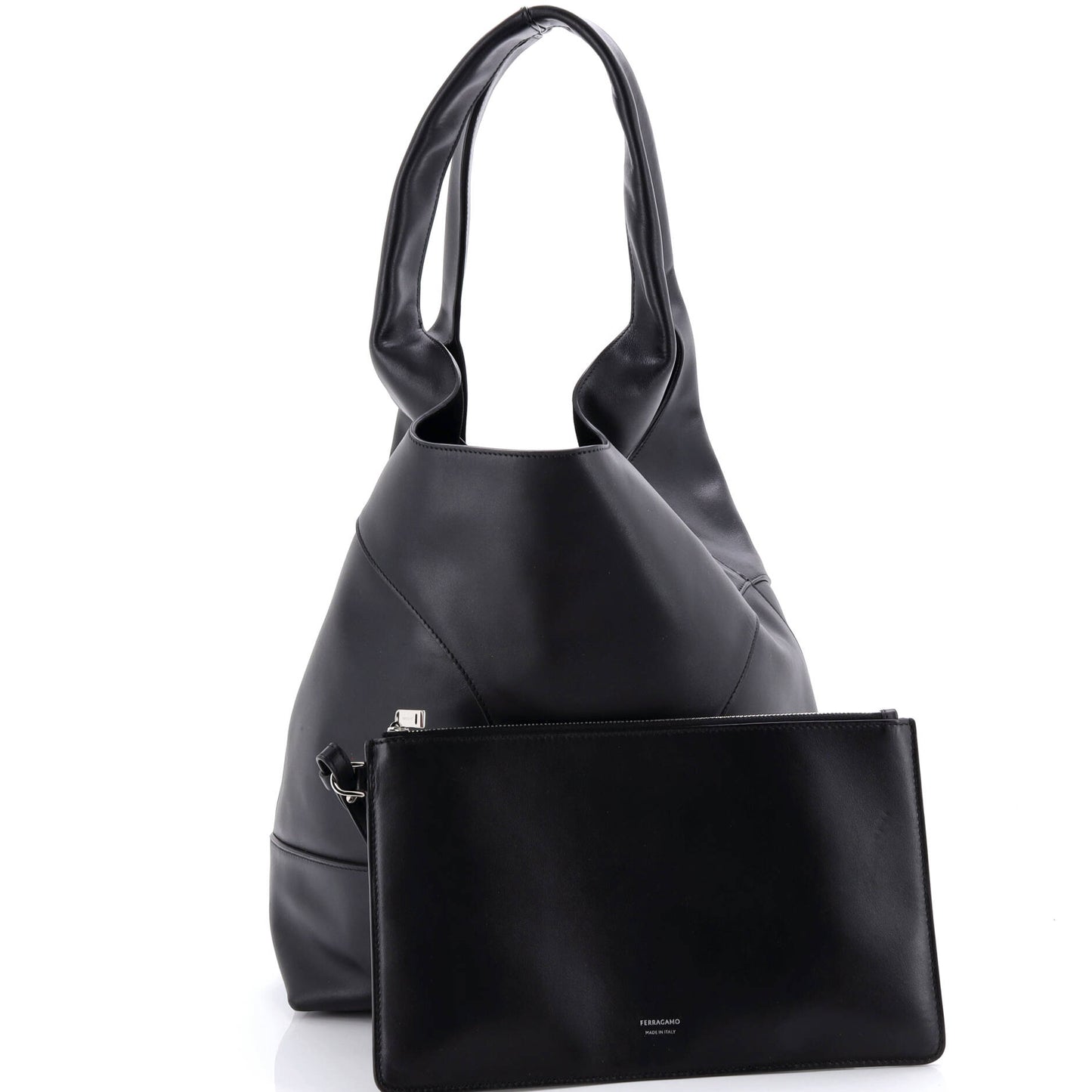 サルヴァトーレ フェラガモ カットアウト トートバッグ レザー