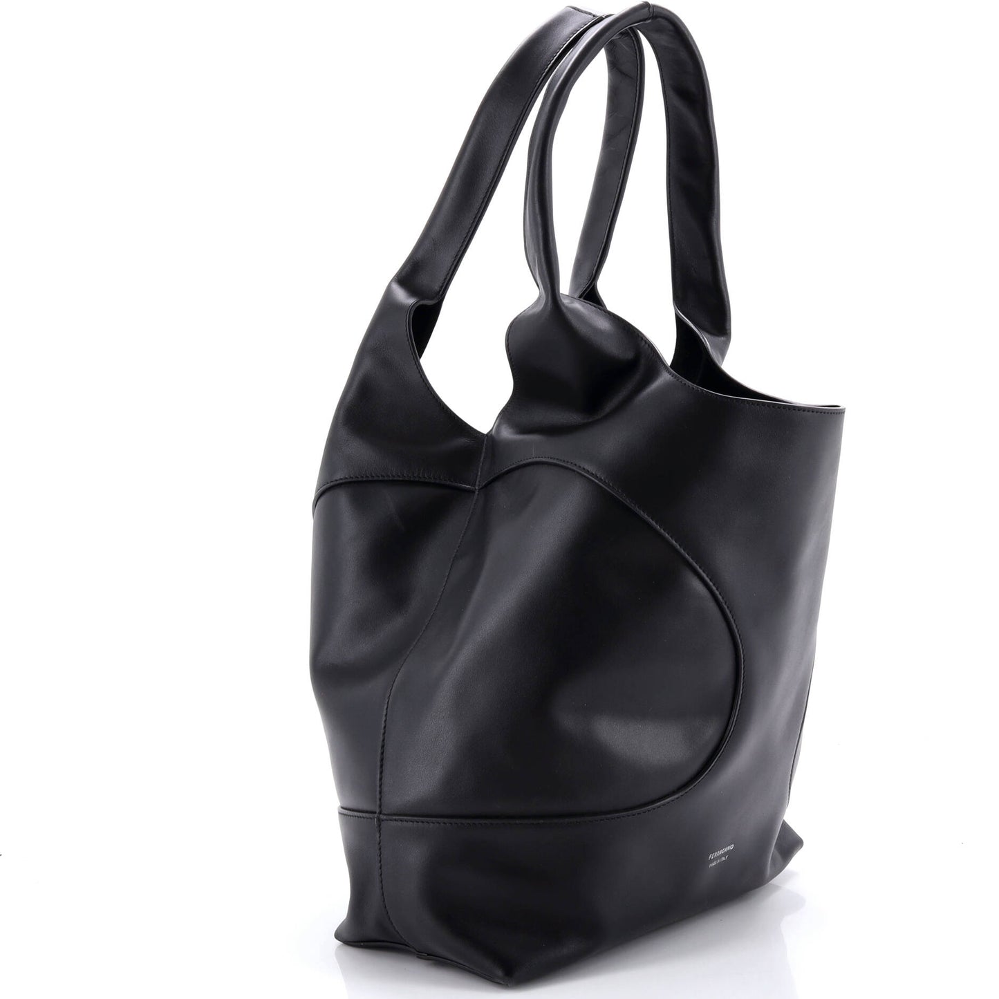 サルヴァトーレ フェラガモ カットアウト トートバッグ レザー