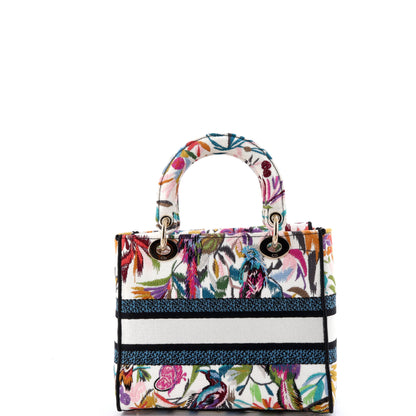 クリスチャン・ディオール レディ D-Lite バッグ エンブロイダリー キャンバス ミディアム