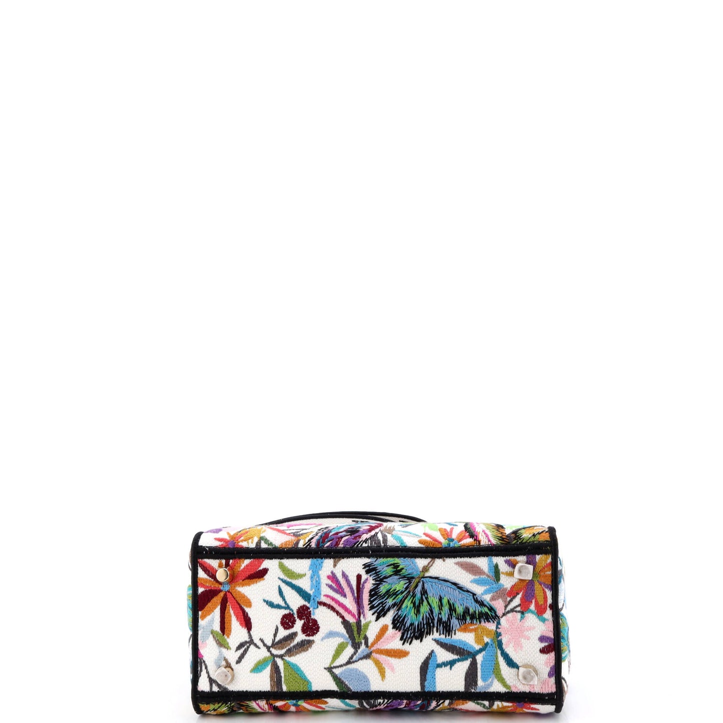 クリスチャン・ディオール レディ D-Lite バッグ エンブロイダリー キャンバス ミディアム