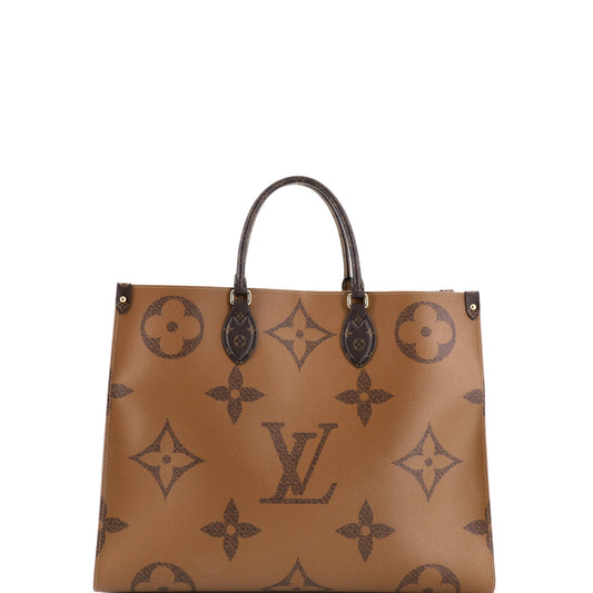 ルイ・戦略オンザゴー トートリバースモノグラム ジャイアント GM