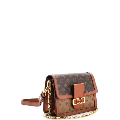 ルイ・モノグラム ドーフィーヌショルダーバッグ リバースモノグラムキャンバス MM