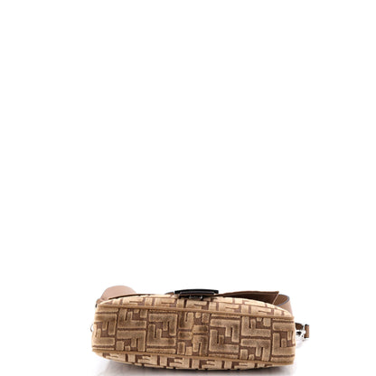 フェンディ バゲット NM バッグ カズ ベルベット ジャカード ミディアム