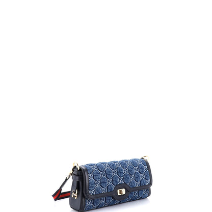 グッチ ルーチェショルダーバッグ GGデニム スモール