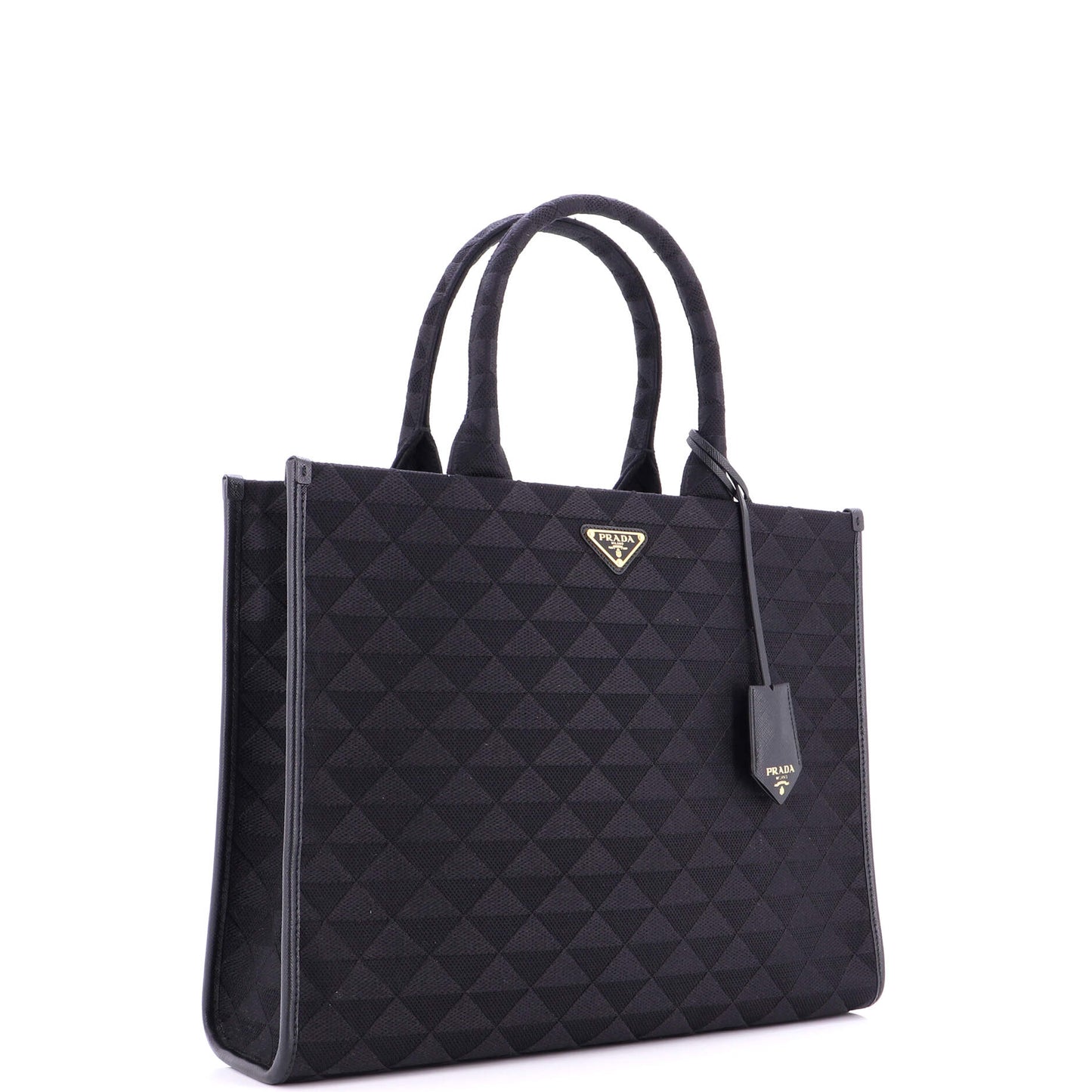 プラダ シンボレ ショッパー トート ジャカード ラージ