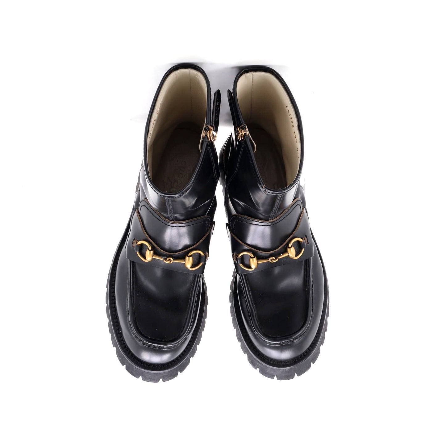 グッチ レディース ハラルドホース ビットプラットフォーム アンクルブーツ レザー