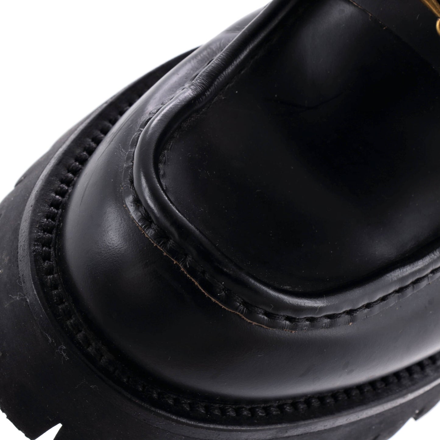 グッチ レディース ハラルドホース ビットプラットフォーム アンクルブーツ レザー