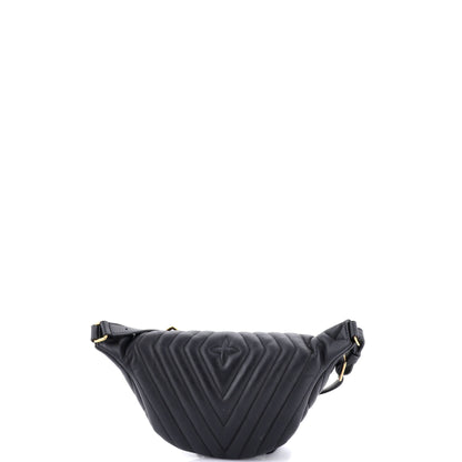 ルイ・ボタン ニューウェーブ バムバッグ キルティングレザー