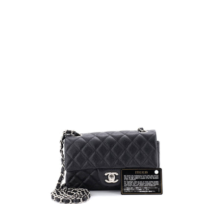 シャネル クラシック シングルフラップバッグ キルティング キャビア ミニ
