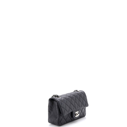 シャネル クラシック シングルフラップバッグ キルティング キャビア ミニ