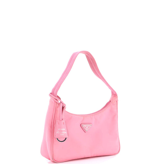 プラダ リ・エディション 2000 ホーボー ファブリック ミニ