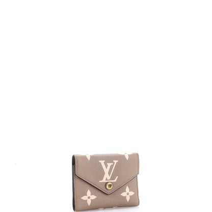 ルイ・ヴィトン ヴィクトリーヌ 長財布 バイカラー モノグラム アンプラント ジャイアント