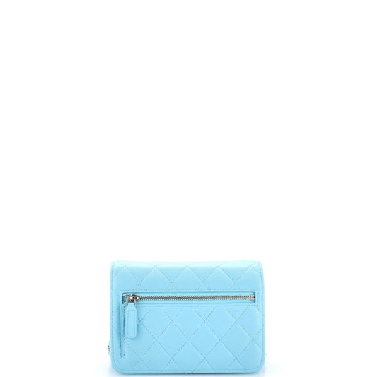 シャネル チェーンウォレット キルティング ラムスキン ミニ