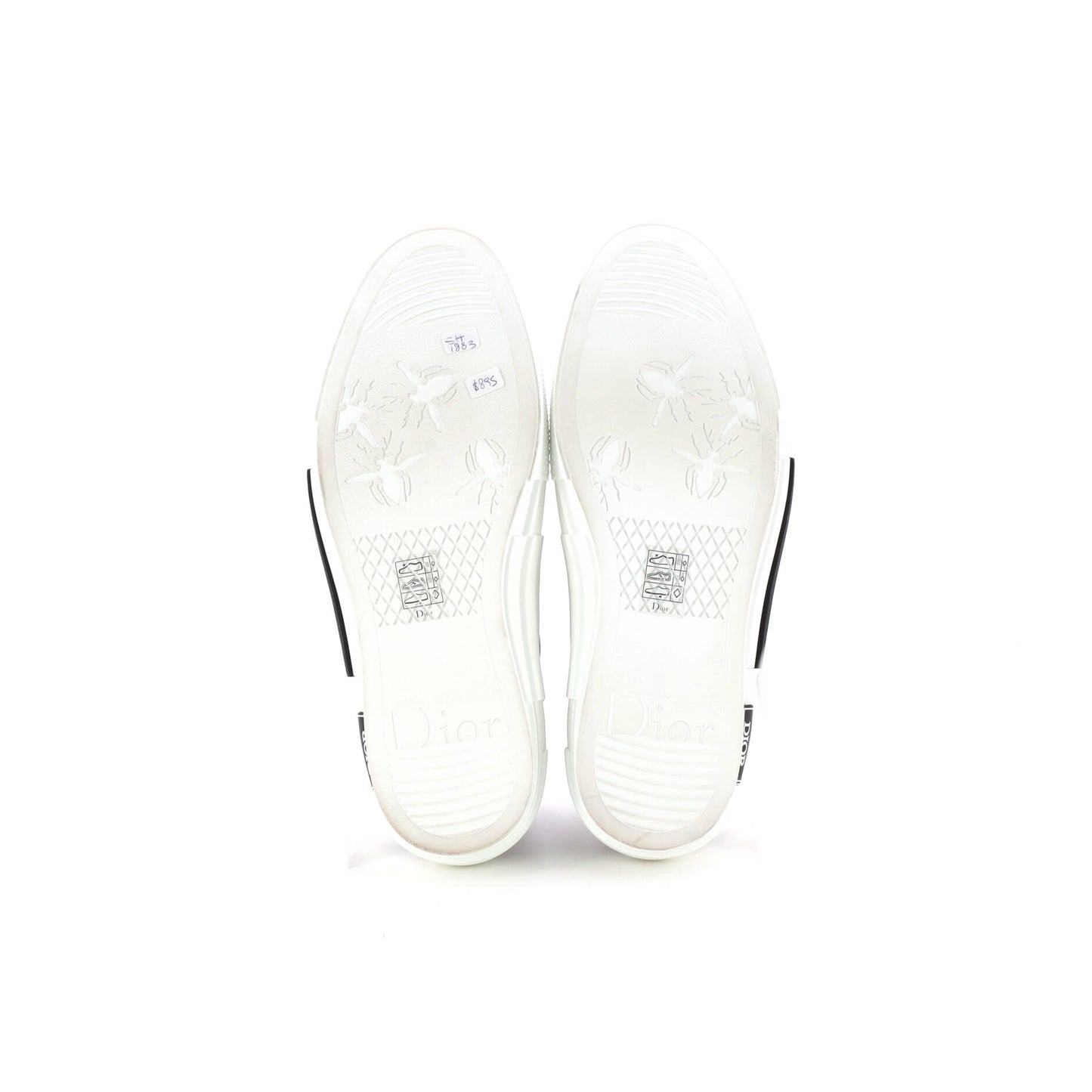 クリスチャン・ディオール x ケニー・シャーフ メンズ B23 ハイカットスニーカー オブリーク コーティングキャンバス＆PVC