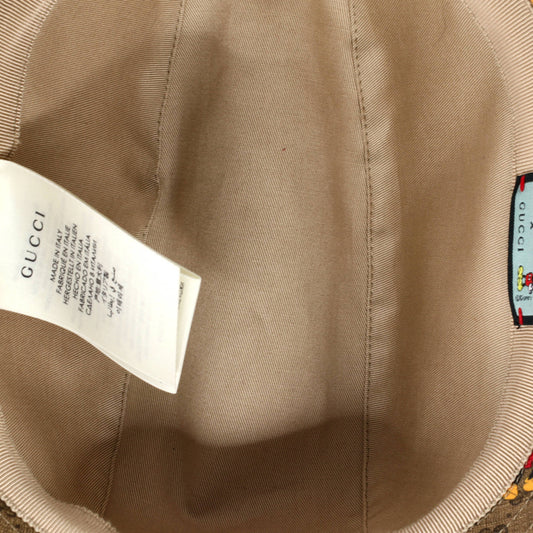 グッチ ディズニー ミッキーマウス バケットハット プリント ミニ GG コーティングキャンバス