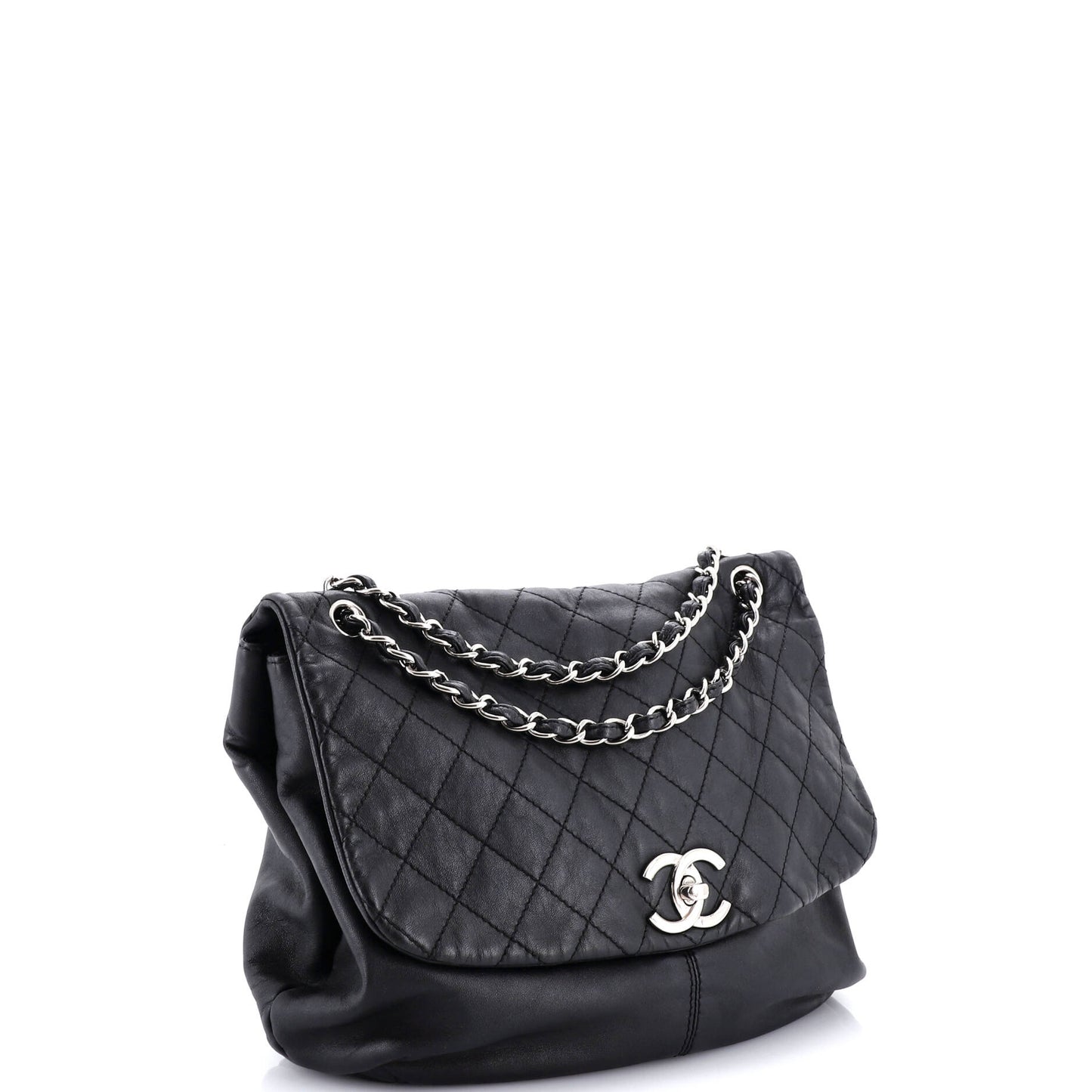 シャネル トリアノン メッセンジャーバッグ キルティングレザー ラージ