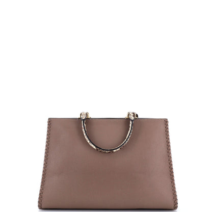 ルイ・モノグラム ベリージップドトート レザー＆パイソン