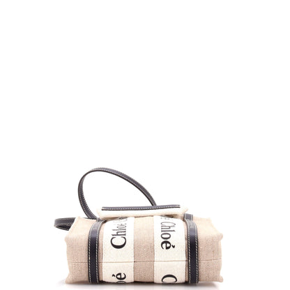 クロエ ウッディ コンバーチブル トート キャンバス レザー ミニ