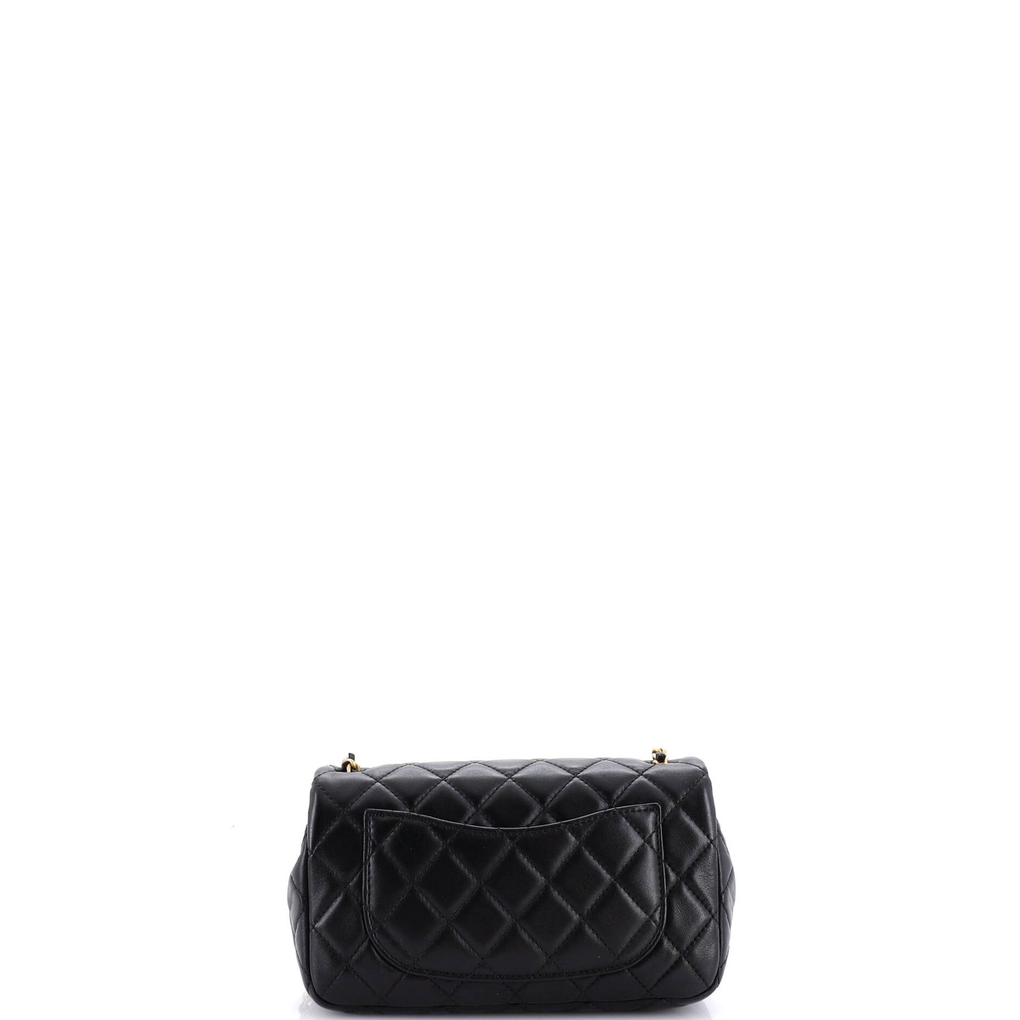 シャネル パール クラッシュ フラップバッグ キルティング ラムスキン ミニ