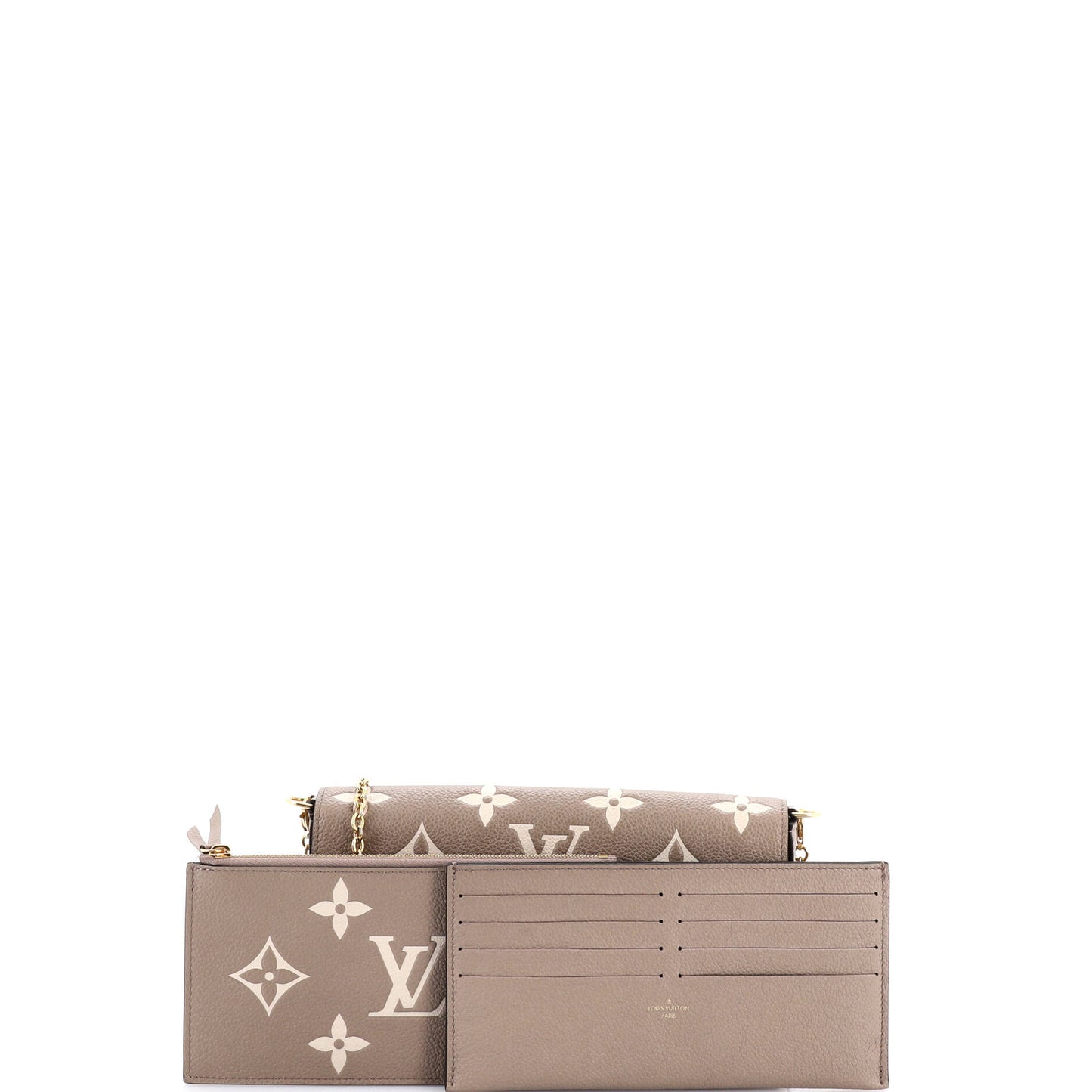 ルイ・ヴィトン フェリシー バイカラー モノグラム アンプラント ジャイアント ポーチ