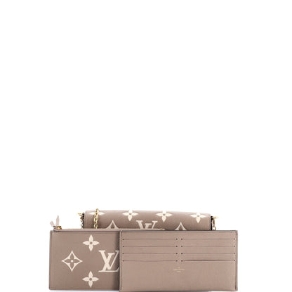 ルイ・ヴィトン フェリシー バイカラー モノグラム アンプラント ジャイアント ポーチ