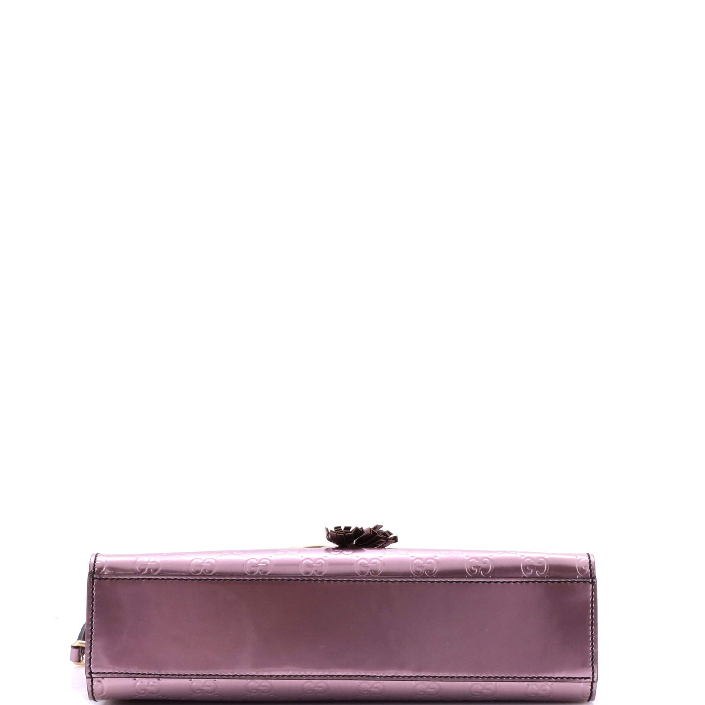 グッチ エミリー チェーン フラップ グッチッシマ パテントバッグ ミディアム