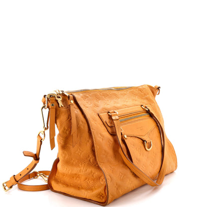 ルイ・シルエット ルミヌーズ ハンドバッグ モノグラムアンプラント レザー PM