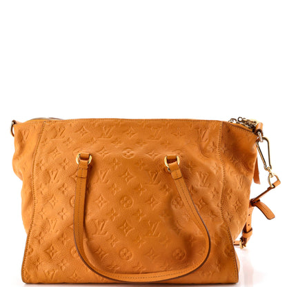 ルイ・シルエット ルミヌーズ ハンドバッグ モノグラムアンプラント レザー PM