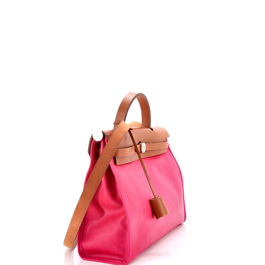 エルメス エルバッグ ジップ保管 ヴァッシュ キャンバス＆レザー 31