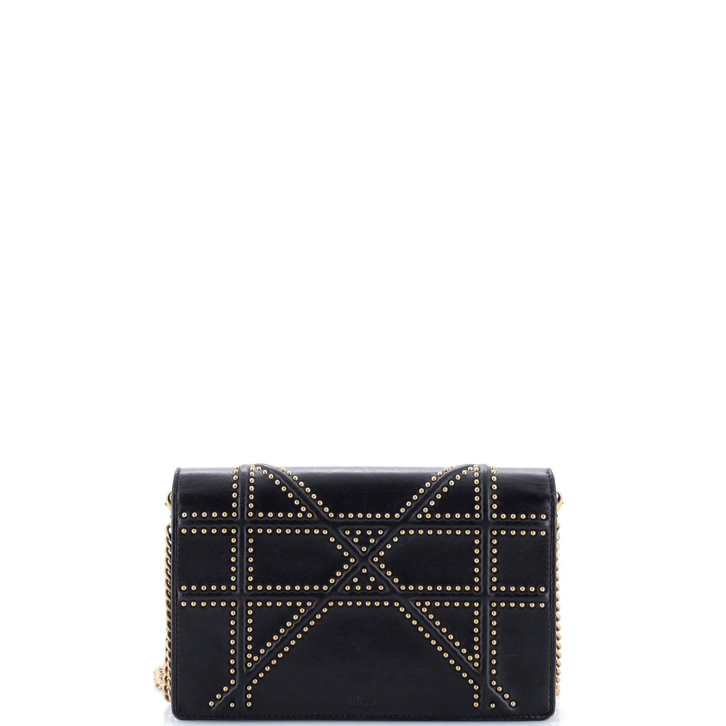 クリスチャン・ディオール ディオラマ チェーンウォレット スタッズレザー