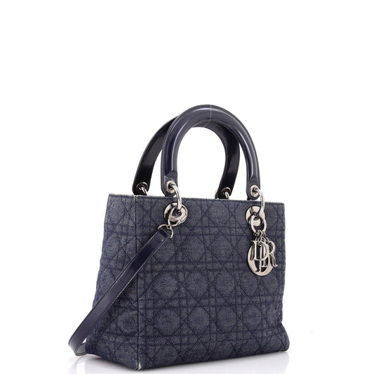 クリスチャン・ディオール レディ・ディオールバッグ デニム ミディアム