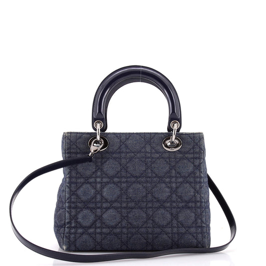 クリスチャン・ディオール レディ・ディオールバッグ デニム ミディアム