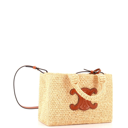 セリーヌ カバス タイス トートバッグ ラフィアスモール