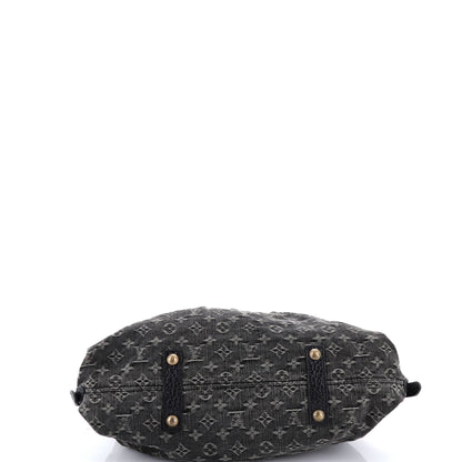 ルイ・フラッグ ネオ・キャビー ハンドバッグ デニム GM