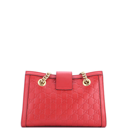 グッチ パドロック チェーン トートバッグ グッチシマ レザー スモール