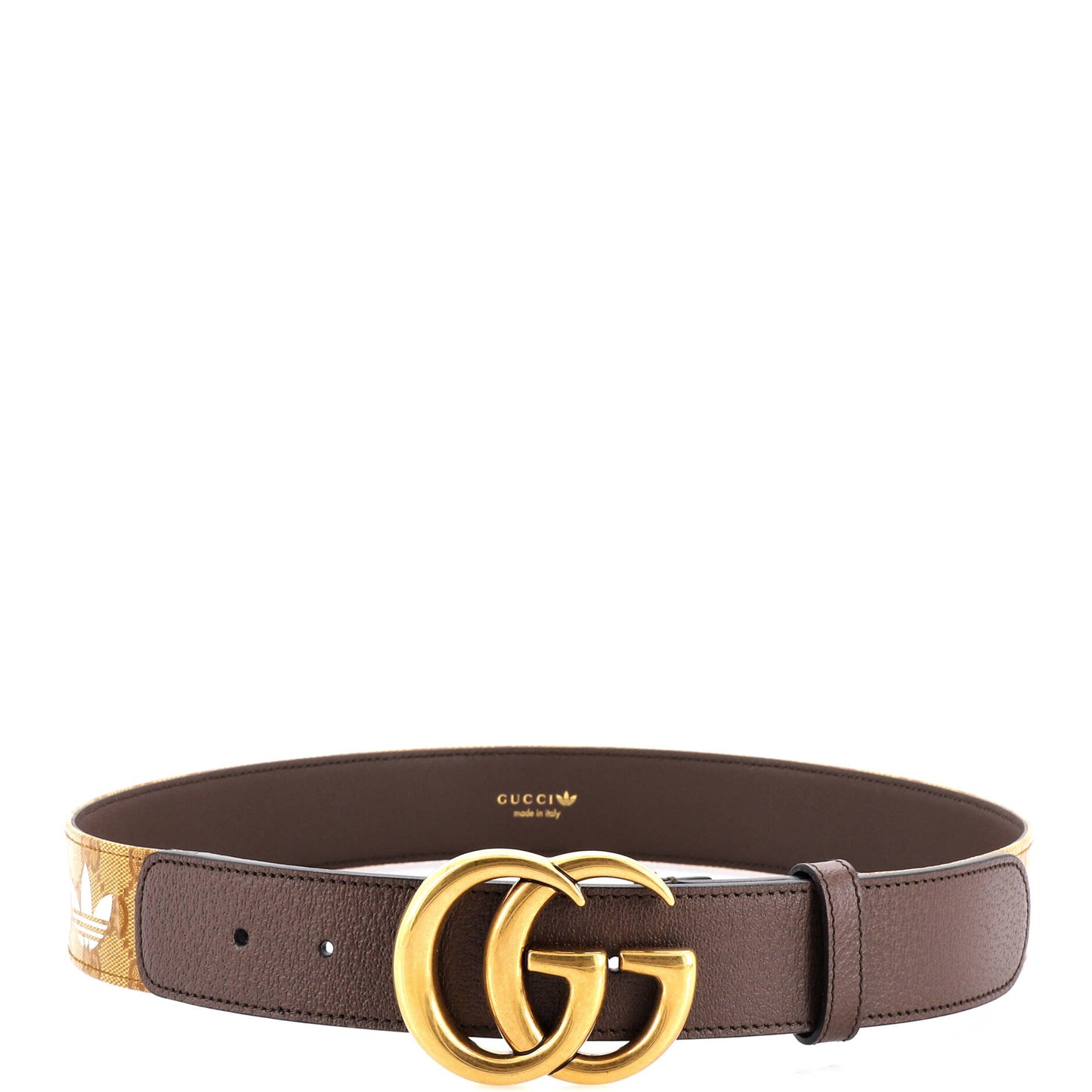 グッチ × アディダス GGマーモント ベルト GGコーティングキャンバス＆レザー