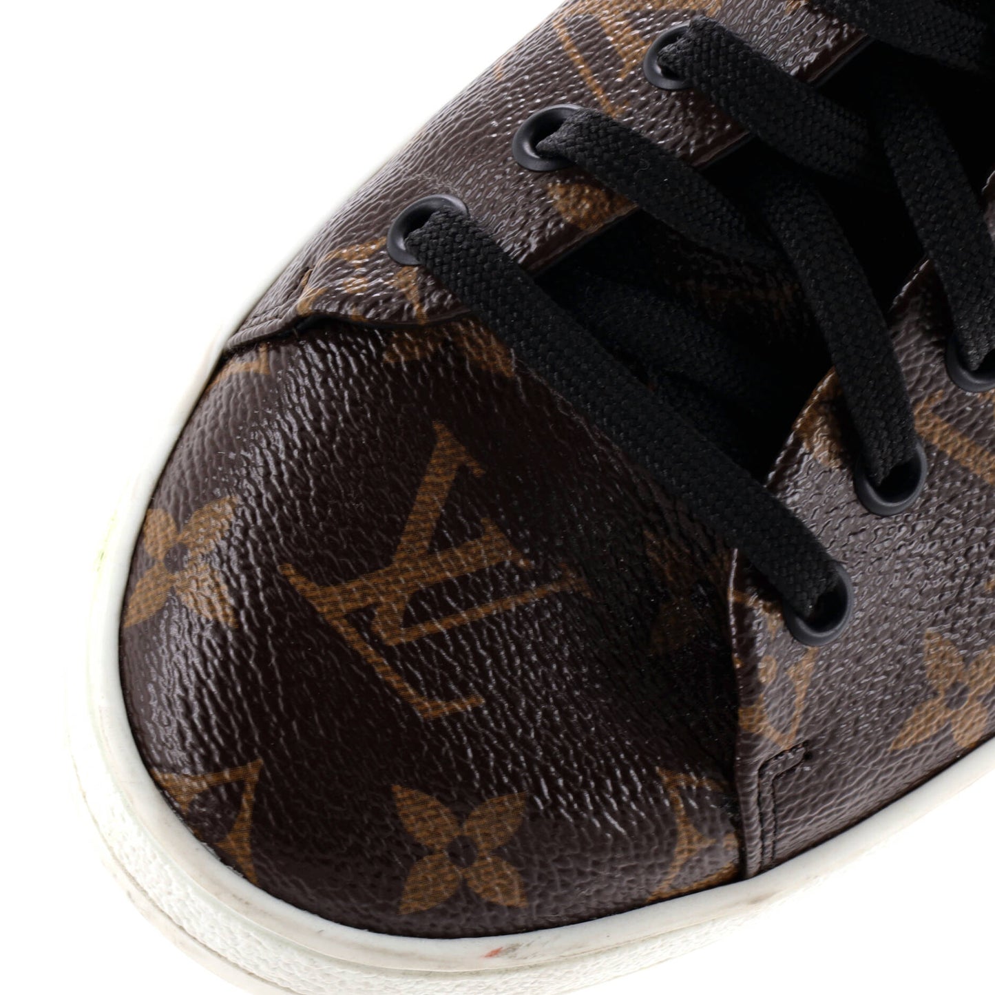 ルイ・レディース フロントロウ モノグラム キャンバス パテントレザー