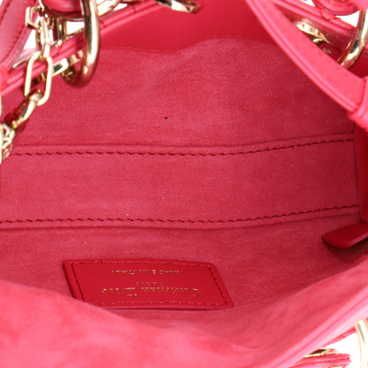 クリスチャン ディオール レディ D-ジョイ バッグ カナージュ キルト ラムスキン マイクロ