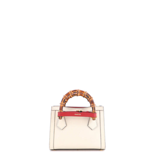 グッチ ダイアナ NM バンブーハンドル トートバッグ レザー ミニ