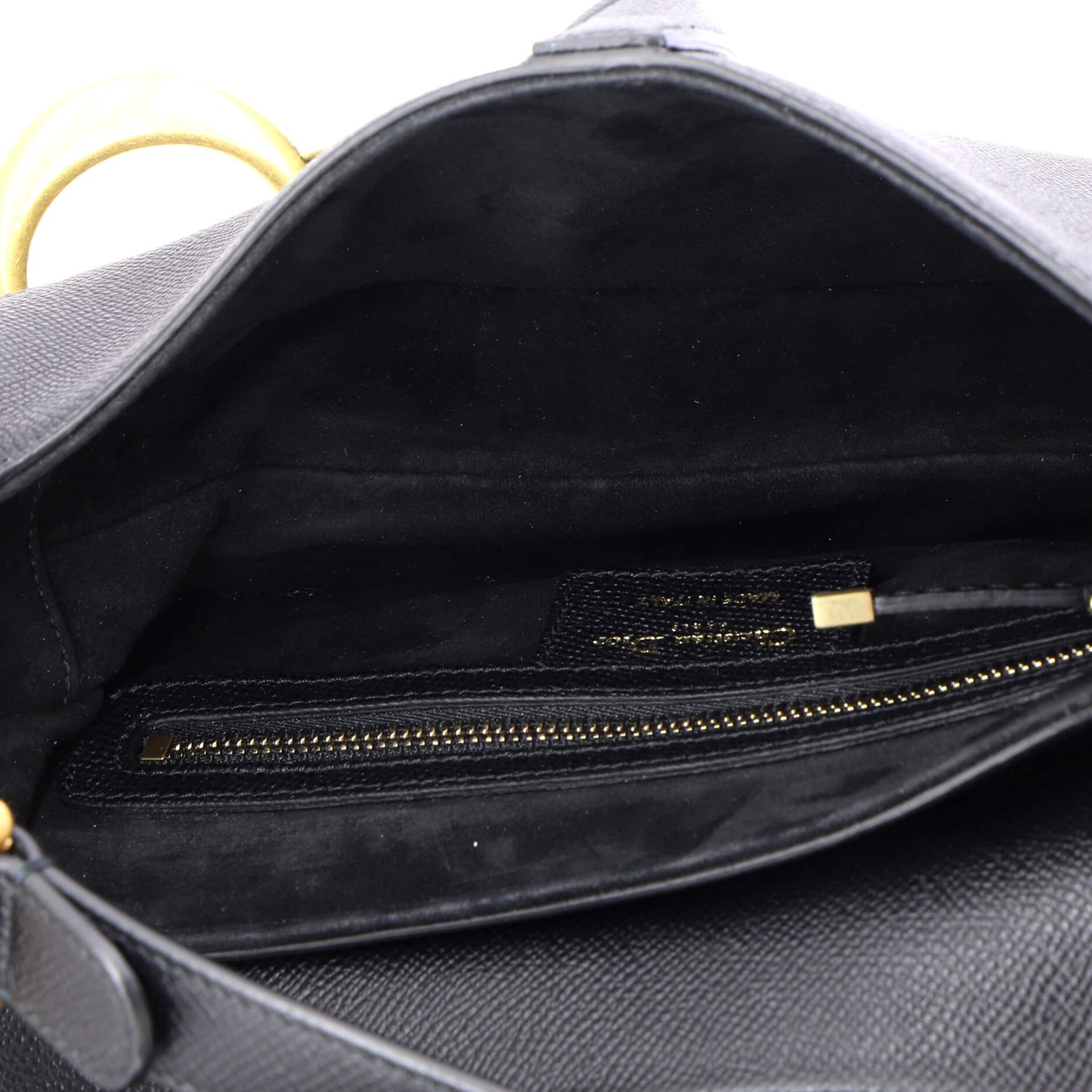 クリスチャン・ディオール サドルハンドバッグ レザー ミディアム