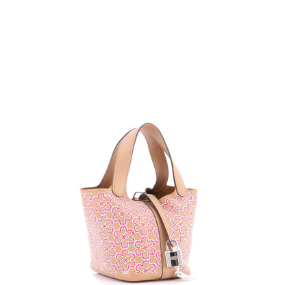 エルメス ピコタン ロックバッグ ラッキーデイジー プリント スフト マイクロ