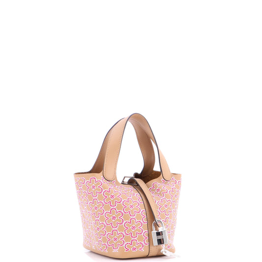 エルメス ピコタン ロックバッグ ラッキーデイジー プリント スフト マイクロ