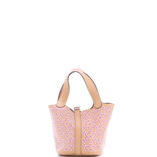 エルメス ピコタン ロックバッグ ラッキーデイジー プリント スフト マイクロ