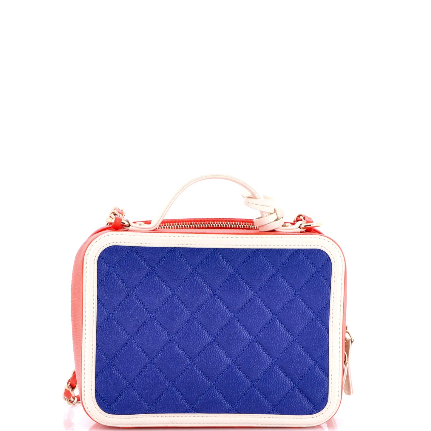 シャネル フィリグリー バニティケース キルティング キャビア ミディアム