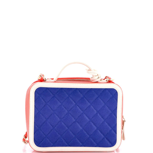 シャネル フィリグリー バニティケース キルティング キャビア ミディアム