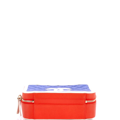 シャネル フィリグリー バニティケース キルティング キャビア ミディアム