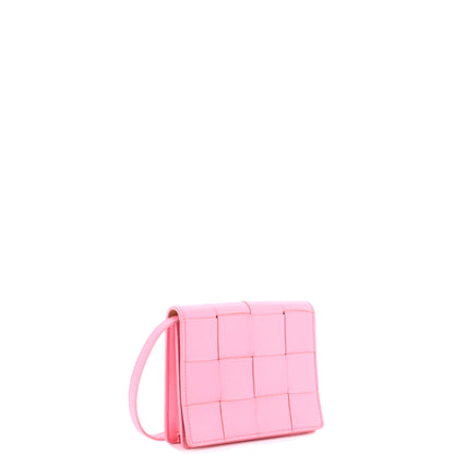 ボッテガ ヴェネタ カセット クロスボディバッグ マキシ イントレチャート レザー ミニ