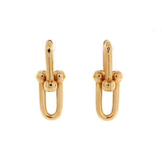 ティファニー ハードウェア リンク ピアス 18K イエローゴールド ラージ